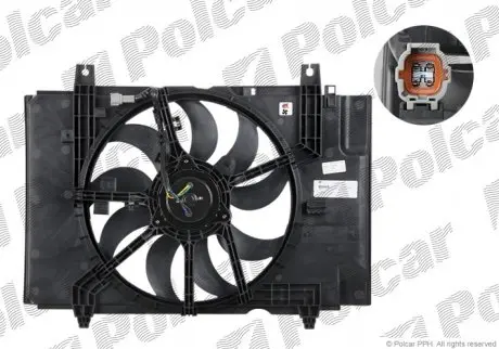 Вентилятор з корпусом/кронштейном POLCAR 271323W1