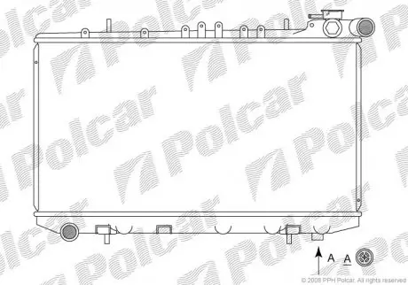 Радиатор охлаждения POLCAR 272808-3