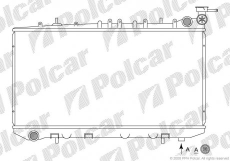 Радиатор охлаждения POLCAR 272908-2 (фото 1)
