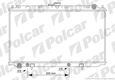 Радиатор охлаждения POLCAR 273208-3