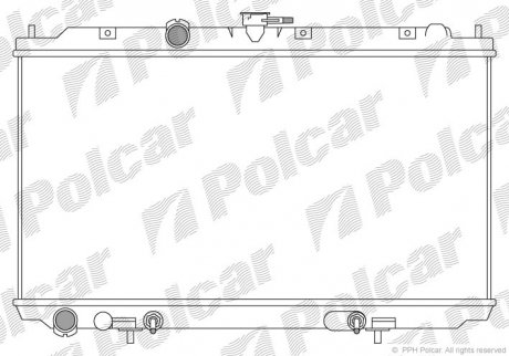 Радиатор охлаждения POLCAR 273408-2