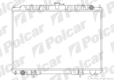 Радиатор охлаждения POLCAR 274608-5