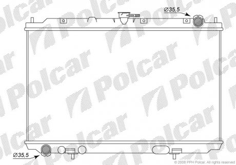 Радиатор охлаждения POLCAR 2756082K (фото 1)