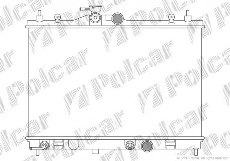 Радіатор охолодження POLCAR 275808-1 (фото 1)