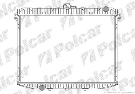 Радиатор охлаждения POLCAR 277008-2 (фото 1)