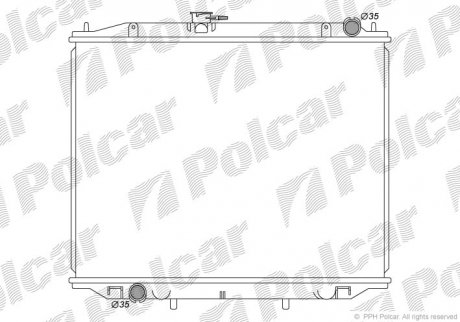 Радіатор охолодження POLCAR 2770084K (фото 1)