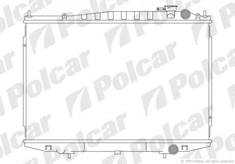 Радиатор охлаждения POLCAR 279608-1