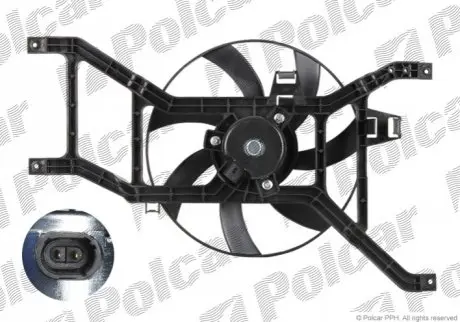 Вентилятор радіатора (без ac) dacia logan 1.5 dci POLCAR 280023W1
