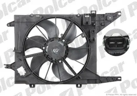 Вентилятор з корпусом/кронштейном POLCAR 280023W3