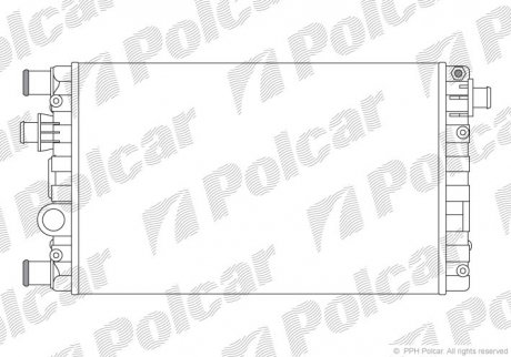 Радиатор охлаждения POLCAR 300208A1 (фото 1)