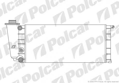 Радіатор охолодження POLCAR 300408-2