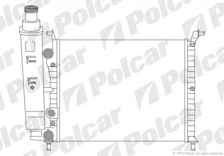 Радиатор охлаждения POLCAR 300508-1