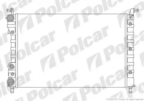 Радиатор охлаждения POLCAR 300508A2