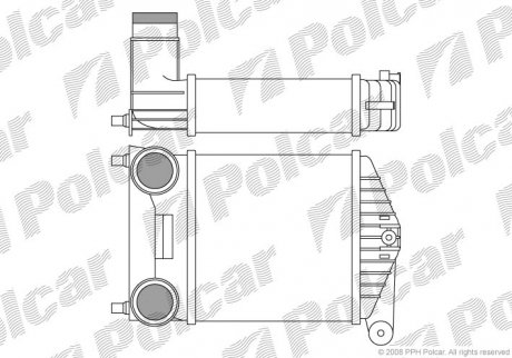 Радиатор воздуха (интеркуллер) POLCAR 3017J81X (фото 1)