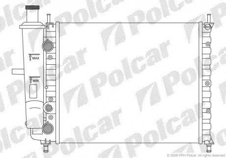 Радиатор охлаждения POLCAR 301808-1