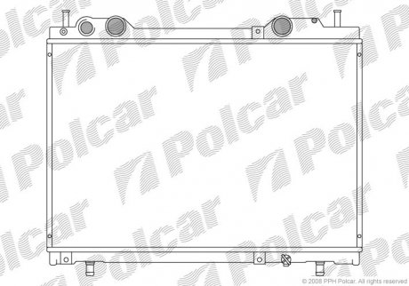 Радіатор охолодження POLCAR 301808-6 (фото 1)