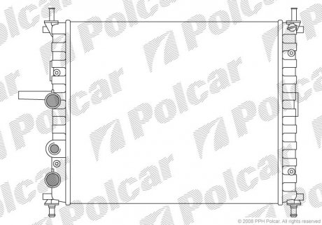 Радиатор охлаждения POLCAR 301808-9 (фото 1)