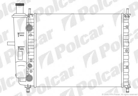 Радиатор охлаждения POLCAR 301808A0