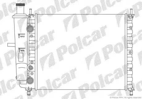 Радиатор охлаждения POLCAR 301808A1