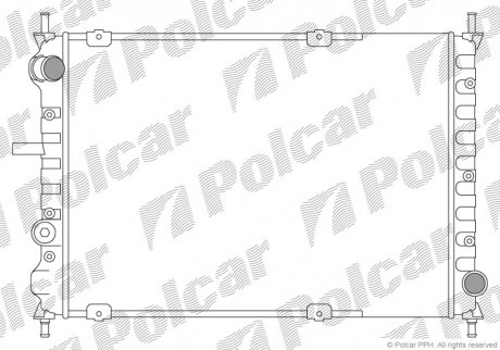 Радиатор охлаждения POLCAR 301808A2
