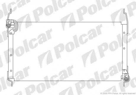 Радиатор кондиционера POLCAR 3018K8B1