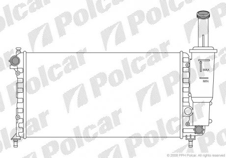 Радиатор охлаждения POLCAR 302208-6 (фото 1)