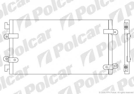 Радиатор кондиционера POLCAR 3022K8C3 (фото 1)