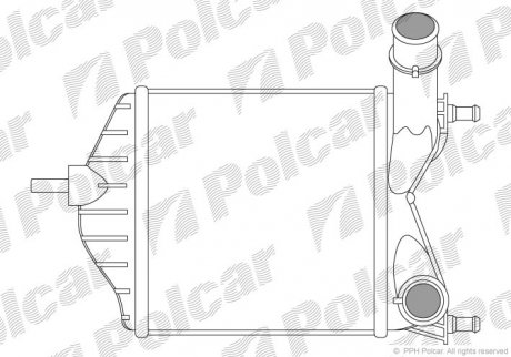 Радиатор воздуха (интеркуллер) POLCAR 3023J81X (фото 1)