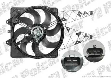 Вентилятор с корпусом/кронштейном POLCAR 302423W4