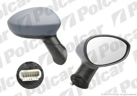 Дзеркало зовнішнє праве POLCAR 3024525M