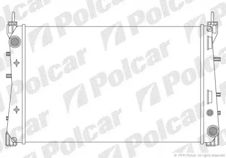 Радиатор охлаждения POLCAR 302508A2