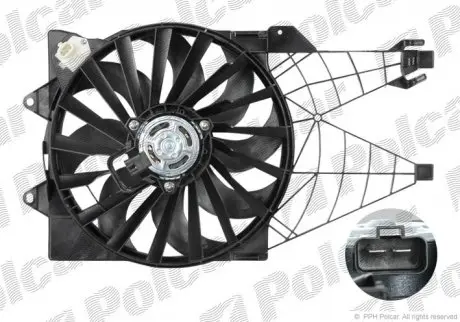 Вентилятор с корпусом/кронштейном POLCAR 302523W5