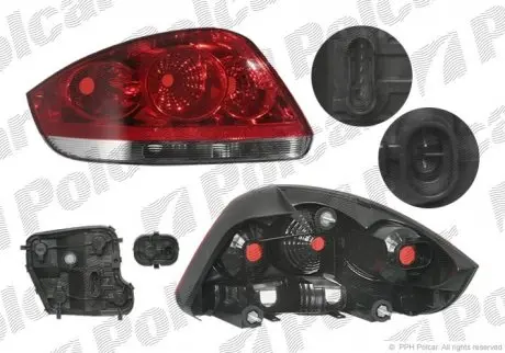 Фонарь задний POLCAR 302588-E
