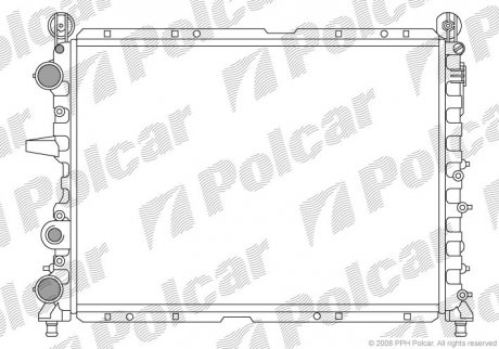 Радиатор охлаждения POLCAR 302608A5