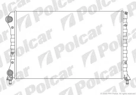Радіатор основний fiat doblo 1.9d без -ac POLCAR 304008-3