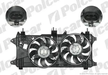 Вентилятор з корпусом/кронштейном POLCAR 304123W5