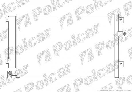 Радиатор кондиционера POLCAR 3066K82X (фото 1)