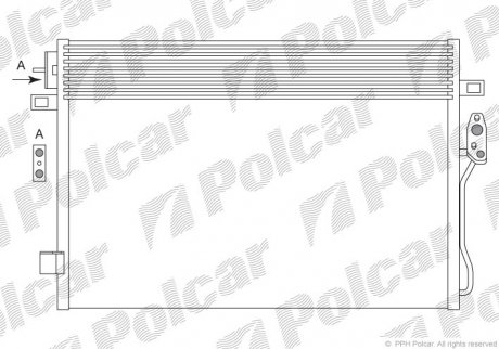 Радиатор кондиционера POLCAR 3140K8C1