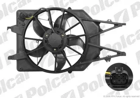 Вентилятор с корпусом/кронштейном POLCAR 320123W2