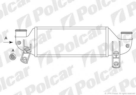 Радиатор воздуха (интеркуллер) POLCAR 3201J8-1 (фото 1)