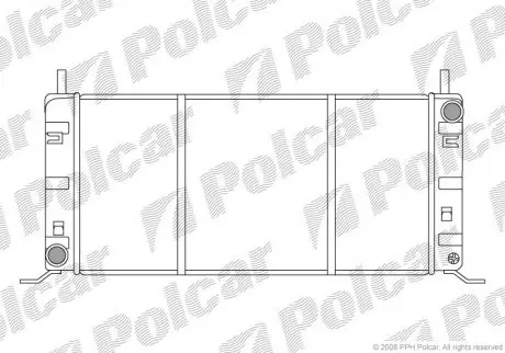 Радиатор охлаждения POLCAR 320408A2