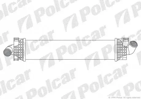 Радиатор интеркулера focus c-max, focus, kuga, mondeo, s-max 1.6d-2.5 10.03- POLCAR 3205J8-1