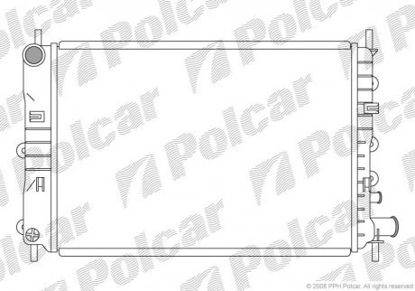 Радіатор охолодження POLCAR 320608-3