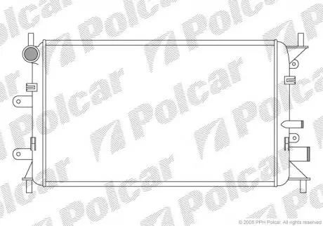 Радиатор охлаждения POLCAR 320608A1