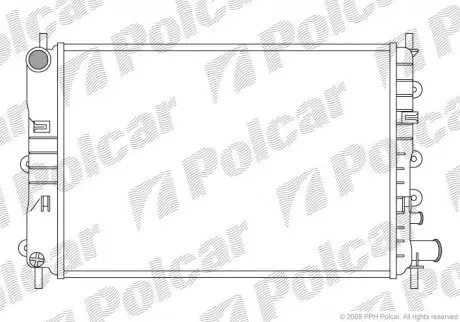 Радиатор охлаждения POLCAR 320608A3