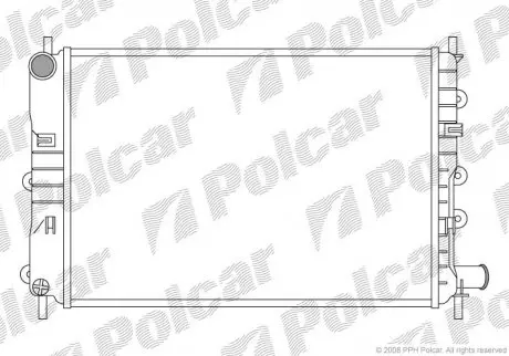Радиатор охлаждения POLCAR 320608A4