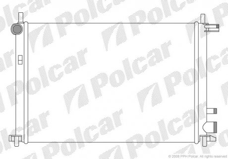 Радиатор охлаждения POLCAR 321008A1 (фото 1)