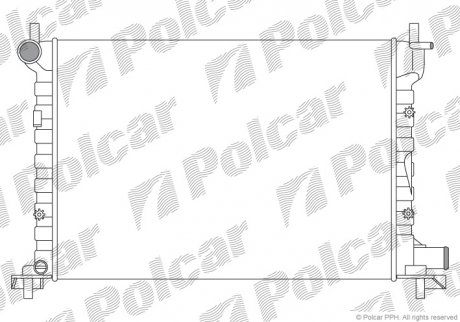 Радиатор охлаждения POLCAR 321008A2 (фото 1)