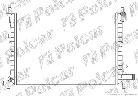 Радиатор охлаждения POLCAR 321008A5