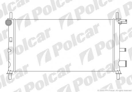 Радіатор охолодження POLCAR 321008A6